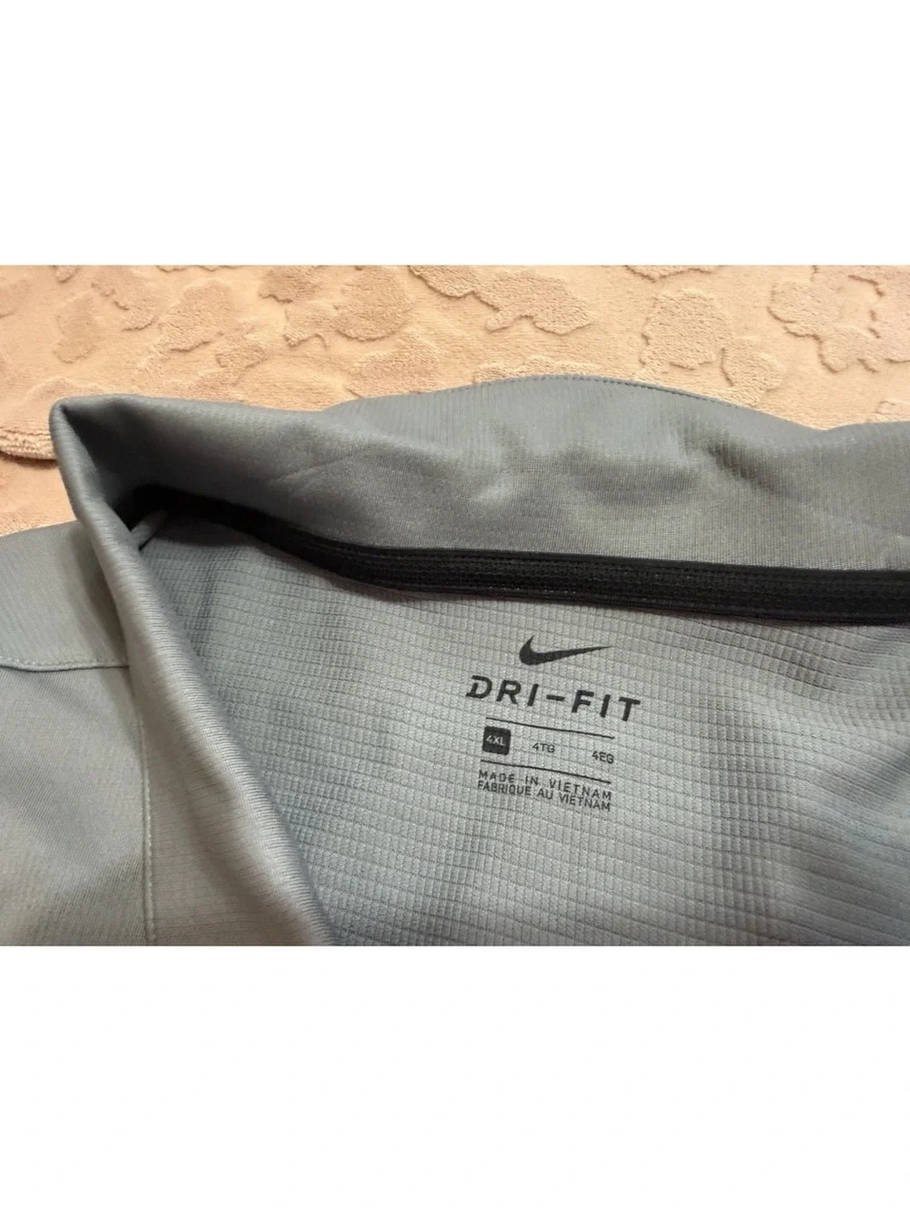 Nike Dri Fit Mens Grey Short Sleeve Polo! 4XL